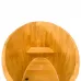 Купель овальная из сращенных ламелей лиственницы 0,69х1,31