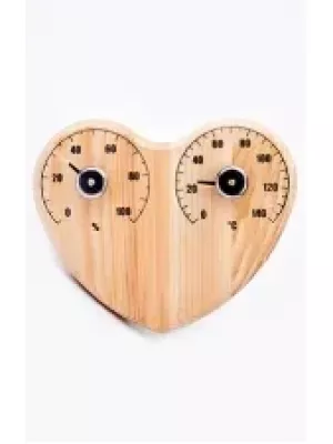 Термометр для сауны СБО-3тг банная станция+гигрометр "сердце" - LK