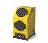 Твердотопливный котел T-M-F Прагматик Электро, 30 кВт, АРТ, ТЭН 12 кВт, желтый