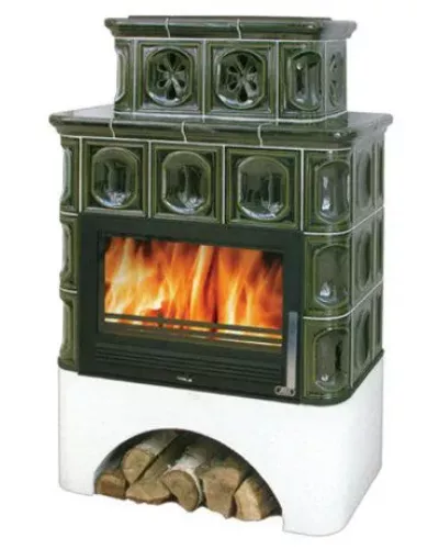 Керамическая печь-камин KARELIE, с теплообменником - ABX