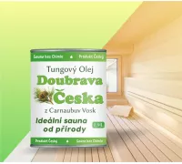Масло для дерева Doubrava Czeska - тунговое масло и карнаубский воск (0,9л.)