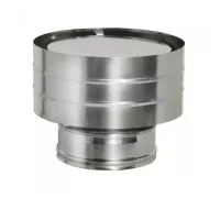 Дефлектор на трубу с изоляцией (0,5мм, нерж. 321) - Дымок