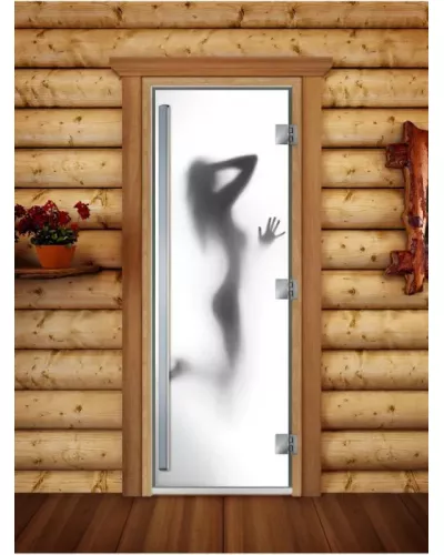 Дверь для бани и сауны Престиж Фотопечать А070