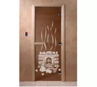 Дверь для бани "Банька бронза" Ольха - DoorWood