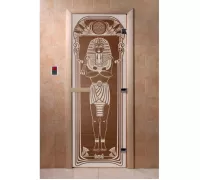 Дверь для бани "Египет бронза" Ольха - DoorWood
