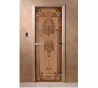 Дверь для бани "Египет бронза матовая" Ольха - DoorWood