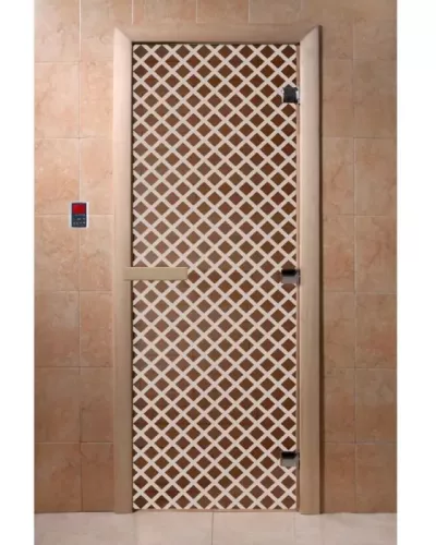 Дверь для бани и сауны "Мираж бронза"
