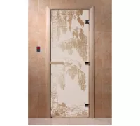 Дверь для бани "Береза сатин" - DoorWood