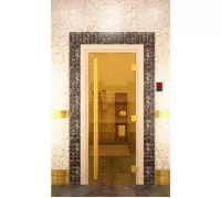 Дверь для бани Престиж Золото — DoorWood