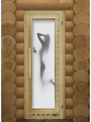 Дверь для бани "Элит люкс Искушение" с фотопечатью - Doorwood
