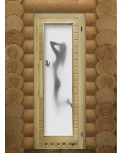 Дверь для бани "Элит люкс Искушение" с фотопечатью