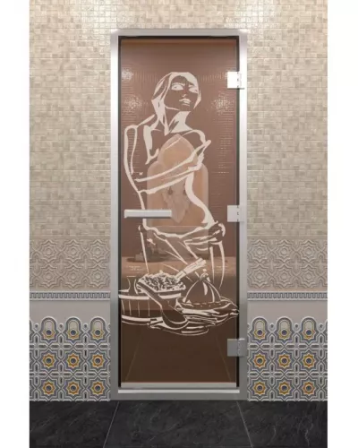 Дверь для бани "Хамам Искушение" бронза