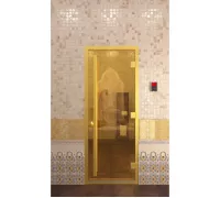 Дверь для бани "Хамам золото" - DoorWood