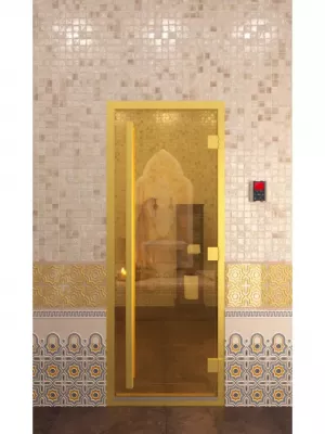 Дверь для бани "Хамам золото" - DoorWood