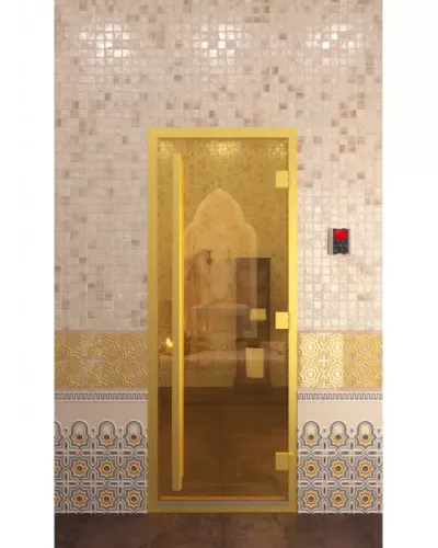 Дверь для бани "Хамам золото"