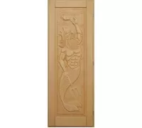 Дверь для бани "Нептун" кавказская липа (1900х700) - Doorwood