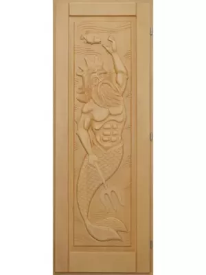 Дверь для бани "Нептун" кавказская липа (1900х700) - Doorwood