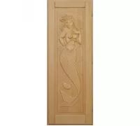 Дверь для бани "Русалка" кавказская липа (1900х700) - Doorwood