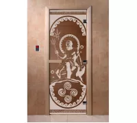 Дверь для бани "Посейдон бронза" Ольха - DoorWood