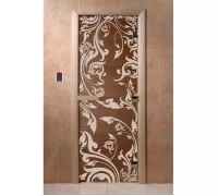 Дверь для бани "Венеция бронза" Ольха - DoorWood
