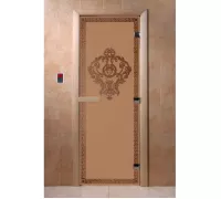 Дверь для бани "Версаче бронза матовая" Ольха - DoorWood