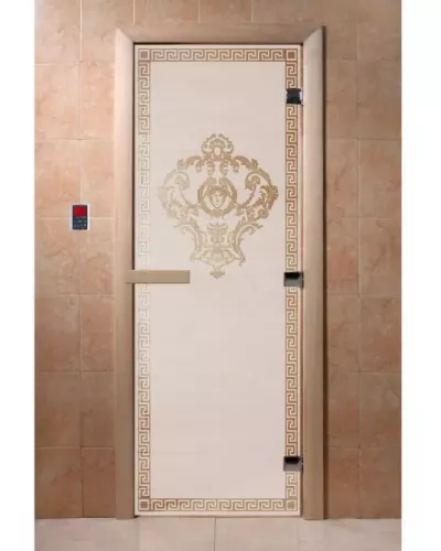 Дверь для бани и сауны "Версаче сатин"