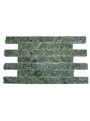 Плитка облицовочная 150х50х20 рваный камень серпентенит - Гефест