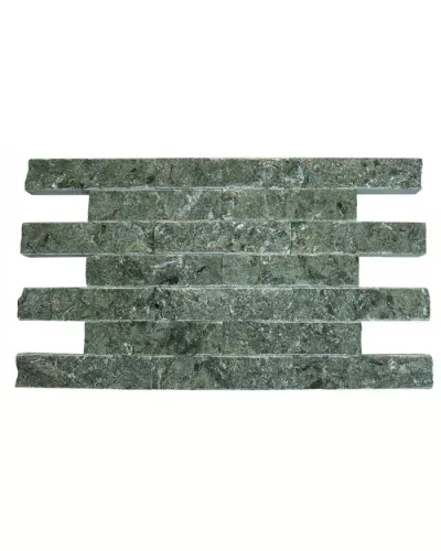 Плитка облицовочная 150х50х20 рваный камень серпентенит - Гефест