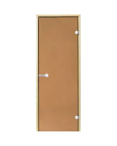 Дверь для бани и сауны Harvia STG 7×19 коробка сосна, стекло бронза