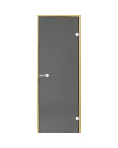 Дверь для бани и сауны Harvia STG 8×19 коробка сосна, стекло серое