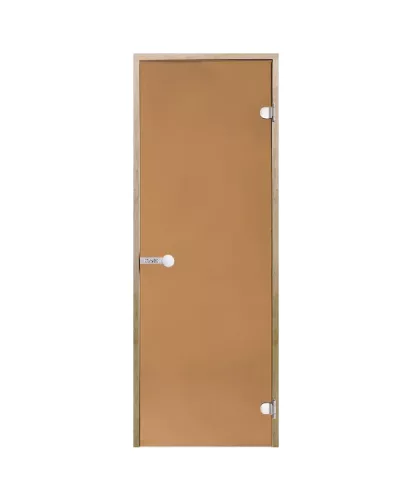 Дверь для бани и сауны Harvia STG 7×19 коробка осина, стекло бронза