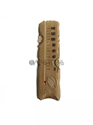 Термометр для бани резной «Полено»