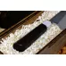 Нож ручной работы gyuto y82 / сталь d2 / карельская береза / черный граб