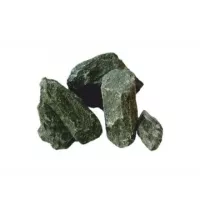 Камни для бани Дунит колотый (коробка 20 кг)