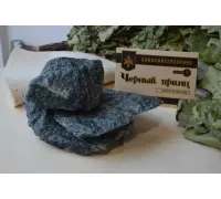 Камни для бани Жадеит "Черный принц" колотый (Коробка 10 кг)