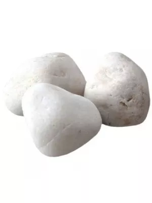 Камни для бани Кварц отборный обвалованный (ведро 10 кг)