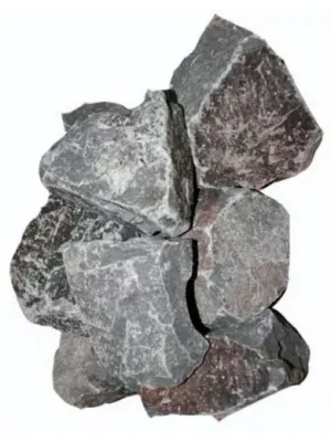 Камни для бани Порфирит колотый (коробка 20кг)
