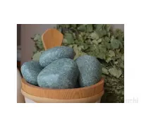 Камни для бани Жадеит шлифованный средний (ведро 20кг)