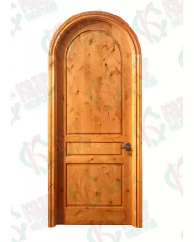 Дверь из массива кедра арочная