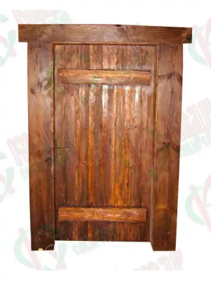 Дверь из массива кедра под старину - КедрПром