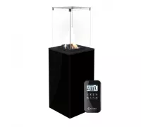 Газовый обогреватель Kratki PATIO/MINI/G30/37MBAR/CZ (уличный) - черное стекло, с пультом ДУ (8,2 кВт)