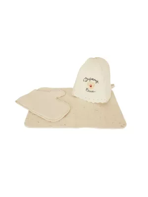 Комплект (шапка, коврик, рукавичка) (арт.4000)