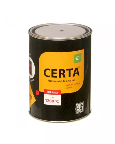 Краска термостойкая (Эмаль) антикоррозионная (до 500°С, 0,8 кг) Красно-коричневая CERTA