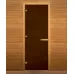 Дверь для бани и сауны Бронза 1700х700мм (8мм, 3 петли 716 GB) (Магнит) (ХВОЯ)
