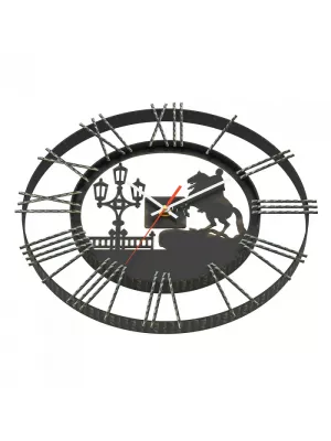 Часы кованные Везувий 'Санкт-Петербург'