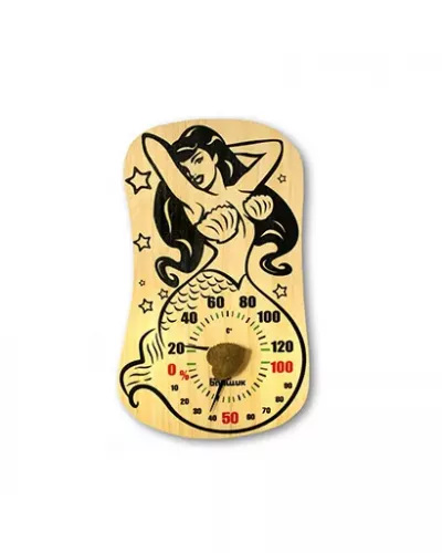 Термометр-гигрометр для бани и сауны Русалка (Б-1162)