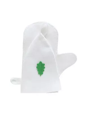 Набор для бани (шапка, рукавица), эконом, войлок синт. (Б015)