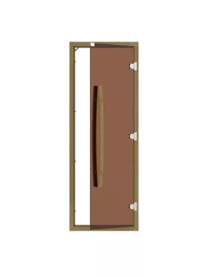 Комплект двери с 'бронзовым' стеклом SAWO 741-4SGD-1 (7/19, кедр)