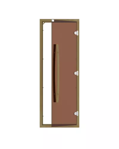 Комплект двери с 'бронзовым' стеклом SAWO 741-4SGD-1 (7/19, кедр)