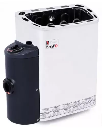 Электрическая печь для сауны SAWO MINI MN-36NB-Z (3,6 кВт, встроенный пульт, внутри оцинковка, снаружи нержавейка)
